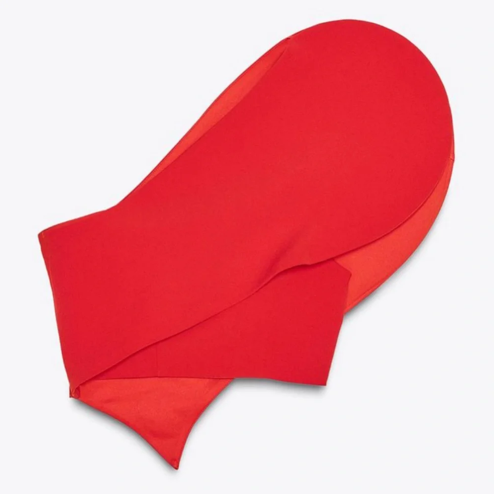 Zara asymmetic heart top limited edition, sweetheart neckline - Picture 4 of 9